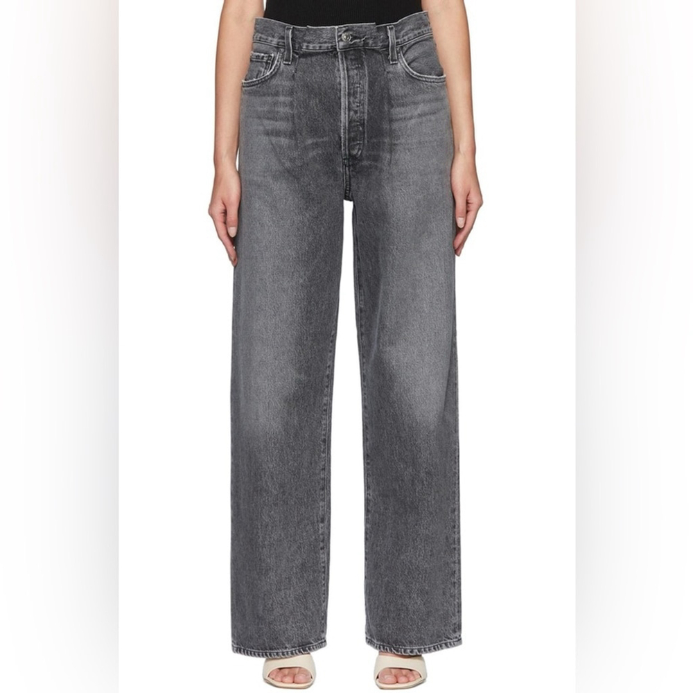 NWT Aritzia AGOLDE Dax Tuck Upsize Wide Leg Denim in Pism size 26